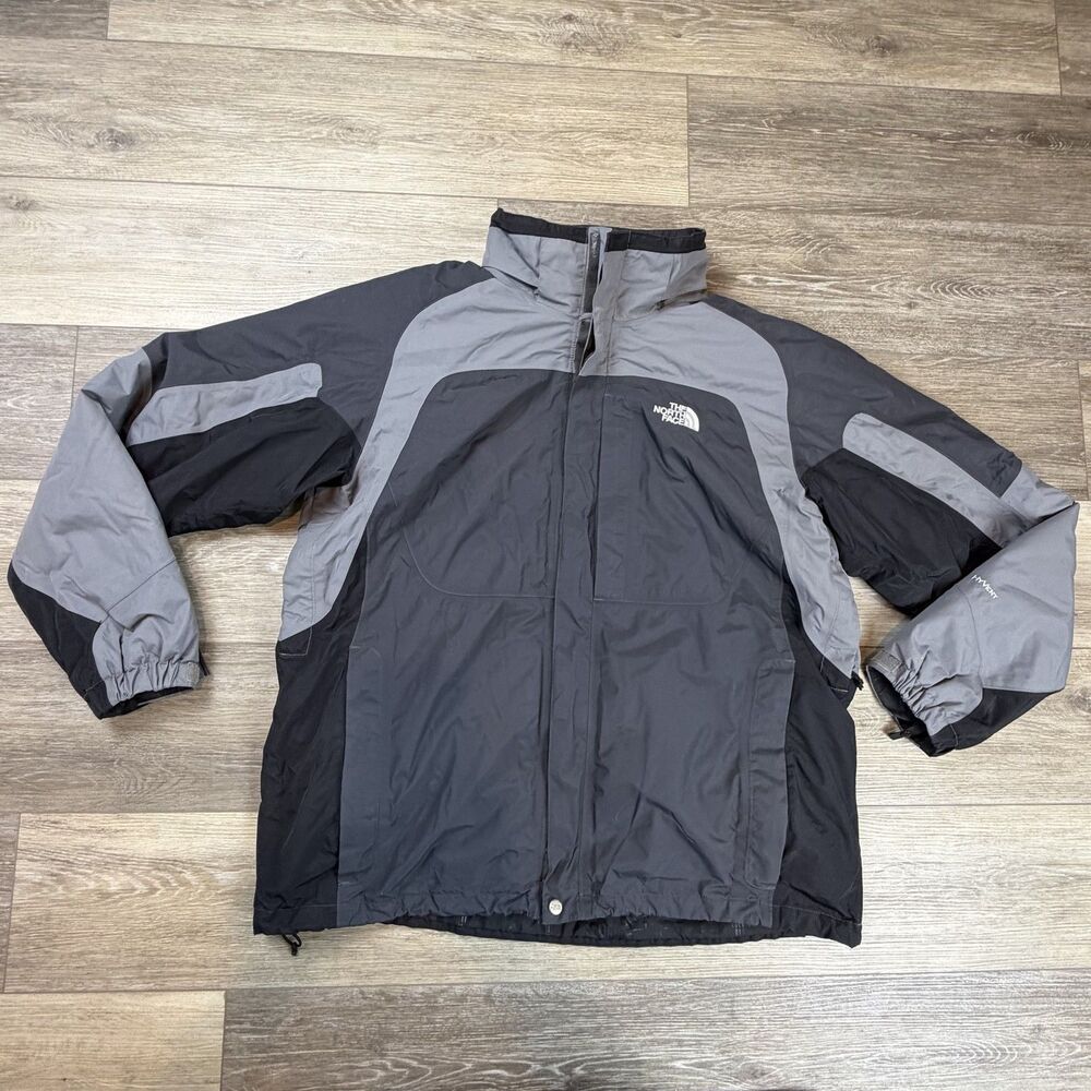The North Face Jacket Mens Size XL Gray Black HyVent Insulated Ski Winter